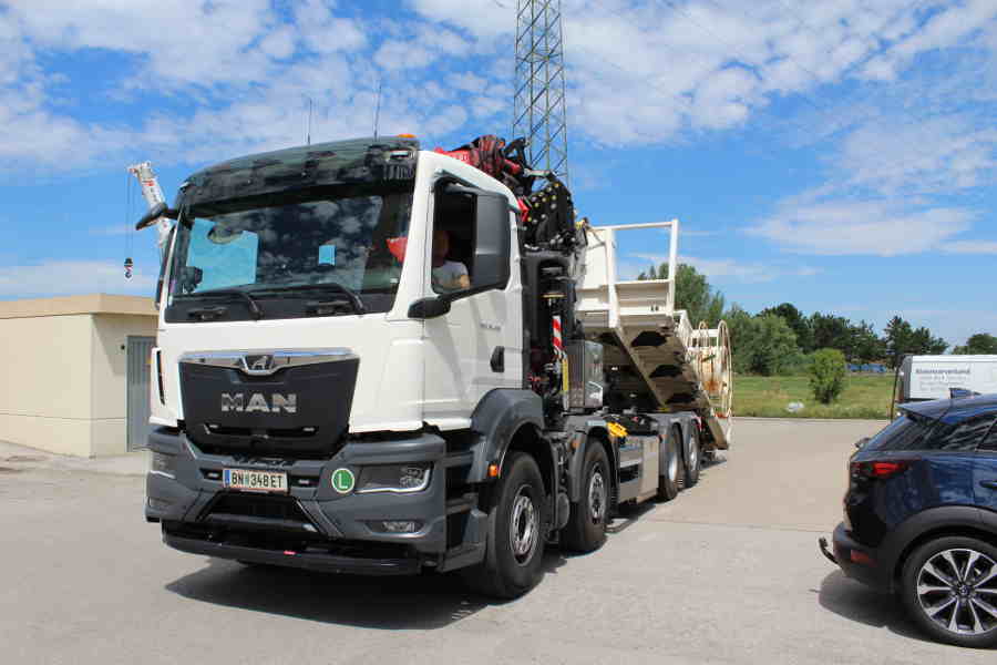 Der neue LKW der Kläranlage